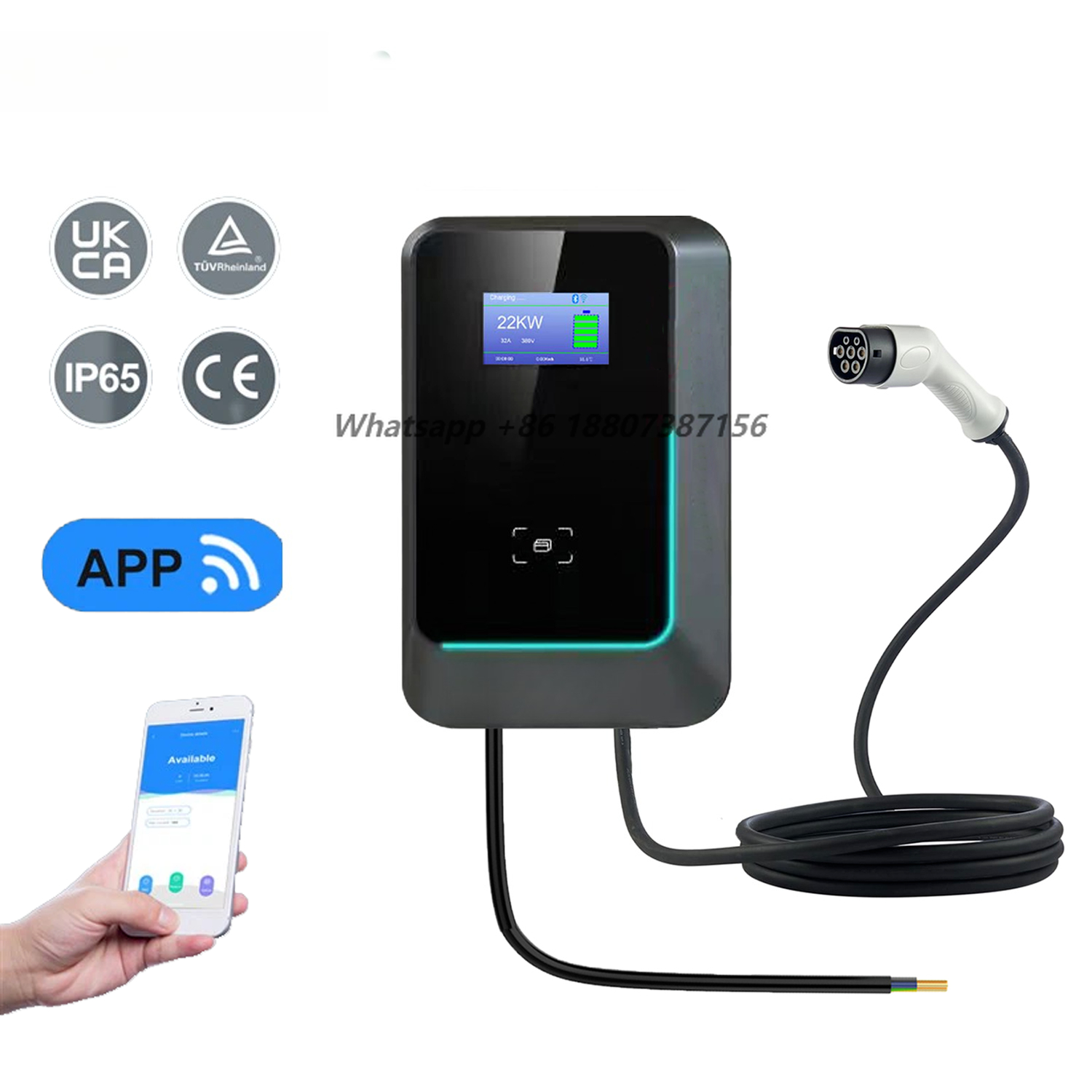 Stazione di Ricarica EV da Par - 22Kw Wallbox Type 2 Ocpp Rfid recensione e prezzo