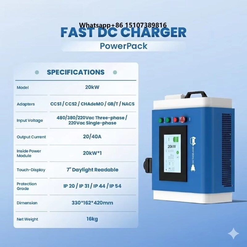 Caricatore EV Portatile OEM da - Portable Dc Fast Charger 20Kw Ccs2 recensione e prezzo